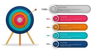 How To Create Target Goals Objective Mission Slide or Graphic Design in Microsoft PowerPoint PPT [upl. by Gem]