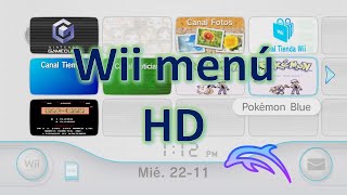 Menú Wii en quotDolphinquot Descarga instalación canales y wads en el menú [upl. by Nimesh]