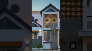 Sloping roof house 3d home [upl. by Dnomsaj494]