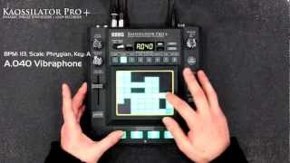 Korg Kaossilator Pro  Electronica [upl. by Nodnyl]