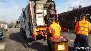 Aylesbury Area Mercedes faun econic emptying Brown Garden waste Bins [upl. by Aynatal]