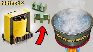 Chopper Winding Pt1 How To REMOVE the CORE of Ferrite Transformer [upl. by Yelwar816]