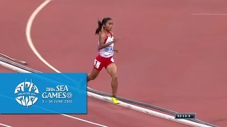 Athletics Womens 10000m Final Day 6  28th SEA Games Singapore 2015 [upl. by Almita]