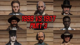 RDR2 1899 vs 1907 Characters Changes Over Time Part 3 [upl. by Aliber]