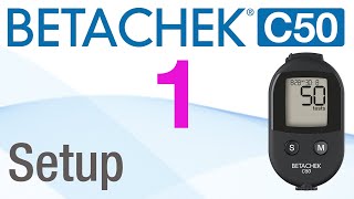 1 Setup  Betachek C50 blood glucose meter [upl. by Solokin]