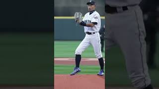 48yearold Ichiro Suzuki throws 94 mph first pitch at Mariners game 😳😳 [upl. by Arahahs980]