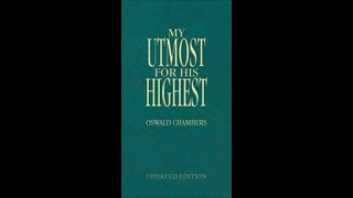 October 31st Daily DevoMy Utmost For His Highest [upl. by Eppesiug]