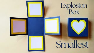 Easy Smallest Explosion Box  Smallest Handmade Paper Explosion Box  InnoVatioNizer explosionbox [upl. by Garceau]