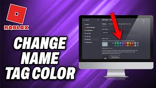 How To Change Roblox Name Tag Color 2024  Quick Help [upl. by Yroc700]