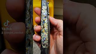 CRAZY Swinguard Stiletto in Abalone switchblade italianstiletto frank Beltrame [upl. by Cerellia603]