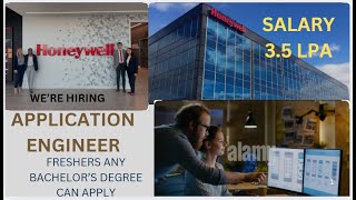 HONEYWELL HIRING FRESHERS APPLICATION ENGINEER 2024 ANY GRADUATE CAN APPLY SALARY 35 LPA [upl. by Steen]