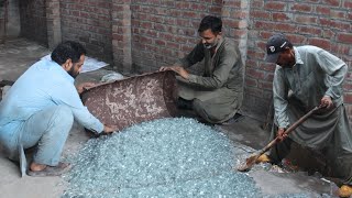 How Waste Glass Convert into Perfume Bottles Through Recycling  Glass Recycling Factory [upl. by Erma75]