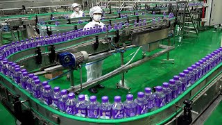 Korean drinking water plastic bottles mass production process in alkaline water factory [upl. by Aticilef919]