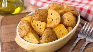 PATATAS al HORNO con ESPECIAS Muy Poco Aceite  Papas Asadas Fáciles y Ricas [upl. by Ydnil]