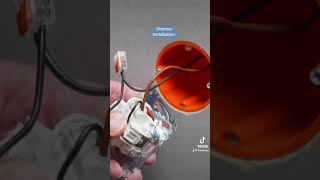 Theben DIMAX 540 plus B mini flushmounted dimmer Installation shorts electrician diy dimmerle [upl. by Aenej]