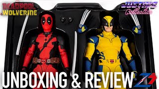 Deadpool amp Wolverine ZD Toys 110 Scale Action Figures Unboxing amp Review [upl. by Lukin]