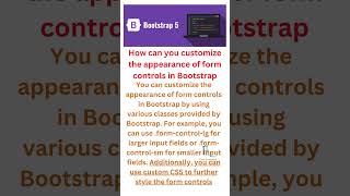 bootstrap  How can you customize the appearance of form controls in Bootstrap [upl. by Berke]