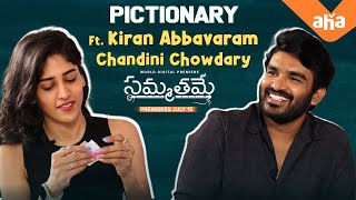 Kiran Abbavaram amp Chandini Chowdary playing Pictionary  Sammathame movie premieres July 15 [upl. by Araeic987]