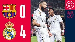 Resumen  Copa del Rey  FC Barcelona 04 Real Madrid  Semifinal vuelta [upl. by Eisned]