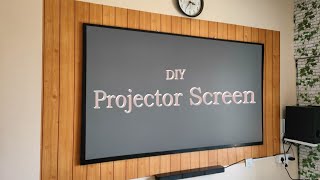 DIY Projector Screen making at home [upl. by Akilat894]