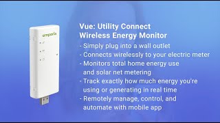 Emporia Vue Utility Connect Wireless Energy Monitor [upl. by Nikal]