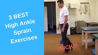 How to Rehabilitate Following a High Ankle Sprain [upl. by Esiocnarf]