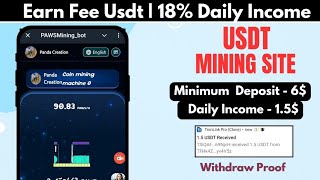 New Usdt Mining Site  Free mining sites  usdt mining apps  without deposit usdt mining sites [upl. by Creamer]