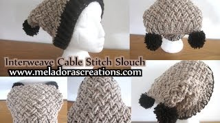 Childs Square Crochet Beanie  Celtic Weave Stitch Beanie  Left Handed Crochet Tutorial [upl. by Mcwherter892]