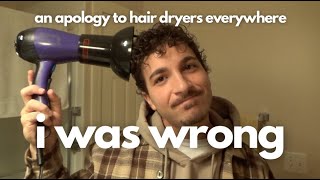 men’s life changing routine using a hair dryer amp diffuser and my first youtube apology [upl. by Rodmun]