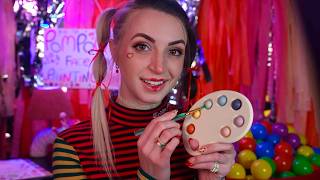 ASMR  PomPom Does Your Face Paint amp Clown Makeover [upl. by Faxan]