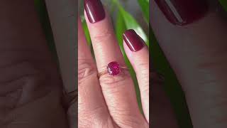 Estate 18ct Yellow Gold And Platinum Ruby Ring [upl. by Miahc]