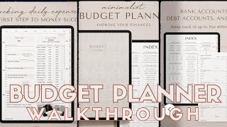 DIGITAL BUDGET PLANNER WALKTHROUGH ● HOW I ORGANIZE MY BUDGET DIGITALLY ● 2024  2025  ● UNDATED [upl. by Khichabia332]