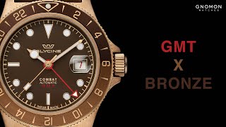 Glycine Combat SUB 42 Sports Bronze GMT Brown Ref GL0316 [upl. by Carmelia327]