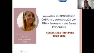 Valuación de inmuebles en CABA para Bienes personales  Caso Practico BP web Dra Marianela López [upl. by Hassi287]