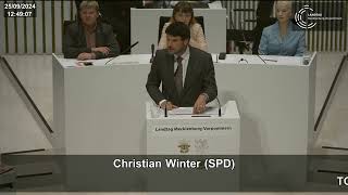 Entwurf eines Gesetzes zur Modernisierung des Vergaberechts in MV  Christian Winter [upl. by Ellegna]