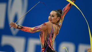 Katsiaryna Halkina Ribbon  GP Moscow 2016 [upl. by Damahom]