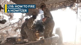 A British gunners stepbystep guide to firing a howitzer [upl. by Llenrahc]