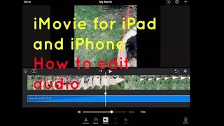 Sound amp volume editing  iMovie for iPad and iPhone [upl. by Ellitnahc]