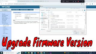 How To Upgrade Firmware Version in TPLINK Load Balance Broadband Router  TLR480t [upl. by Adnoloy]