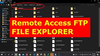 Remote Access FTP via File Explorer di Windows 10 [upl. by Ecertak]