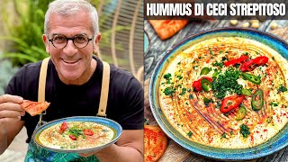 HUMMUS DI CECI FATTO IN CASA  Ricetta ORIGINALE facile e veloce Chef Max Mariola [upl. by Namzed111]