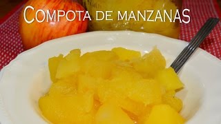 Compota de manzanas casera FACIL postre bajas calorias [upl. by Linet995]