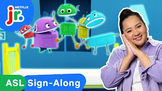 StoryBots Jumping On the Bed  ASL SignAlong Songs for Kids 🧏 Netflix Jr [upl. by Savdeep]