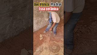 CERÂMICA NA MASSA DE CIMENTO construcao obra diy viralshort viralshorts reforma ceramic [upl. by Filler]