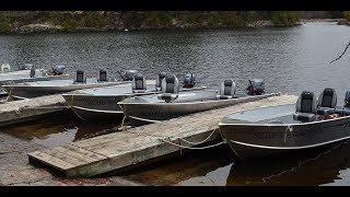 Northern Ontario Fishing Boats at Island 10 Fishing Lodge [upl. by Audun]