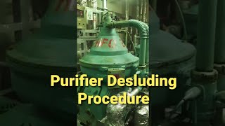 Purifier Desluding Operation Procedure Steps  Mitsubishi Purifier SJ70H  Must Watch  Important [upl. by Penoyer935]