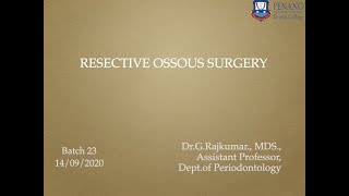 RESECTIVE OSSEOUS SURGERY [upl. by Gilli641]