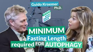 Minimum fasting length required for autophagy  Guido Kroemer [upl. by Aisiram]