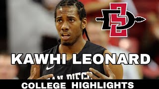 Kawhi Leonard San Diego State College Highlights [upl. by Bolte545]