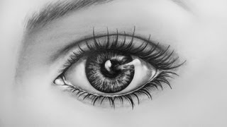 How To Draw An Eye Time Lapse  Learn To Draw a Realistic Eye with Pencil [upl. by Tenaj]